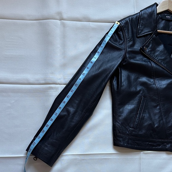 ABLE Black Leather Jacket - Picture 7 of 9